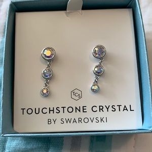 Touchstone Swarovski Crystal Fizzy Earrings